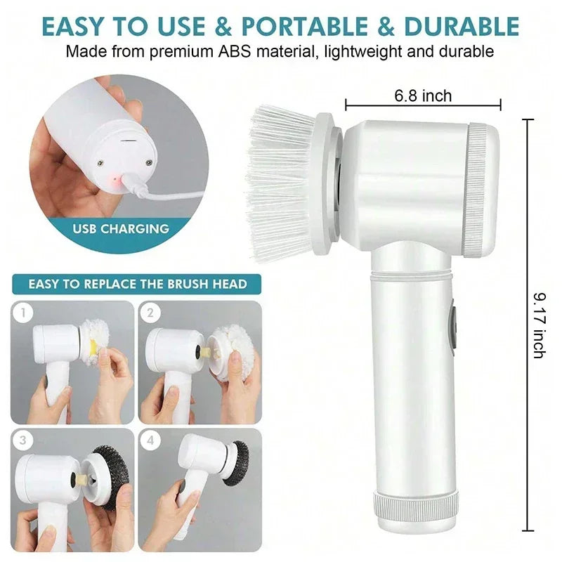 SpinClean Pro - 5-in-1 Electric Power Scrubber