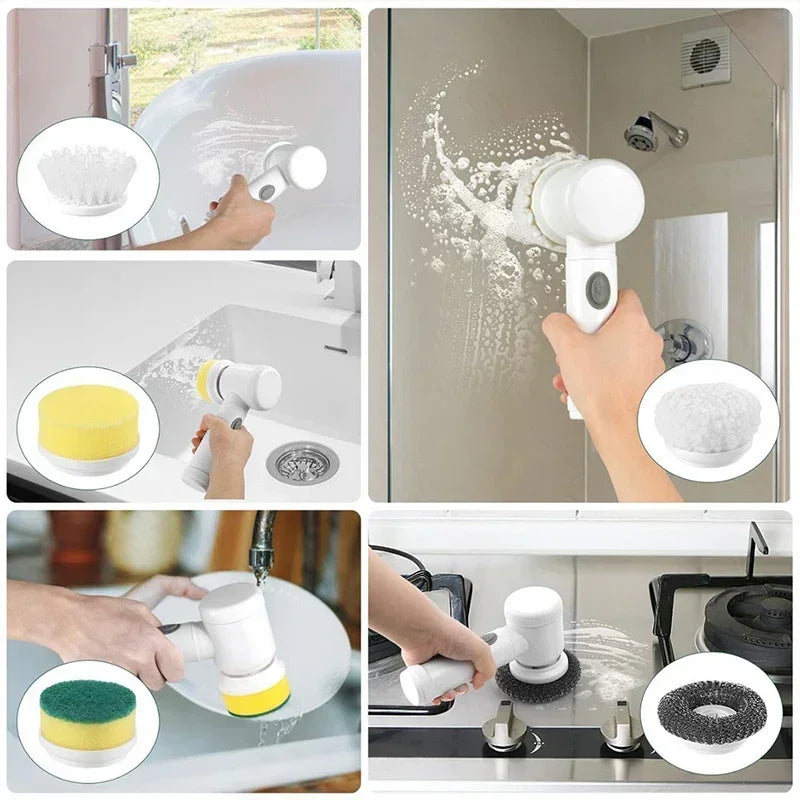 SpinClean Pro - 5-in-1 Electric Power Scrubber